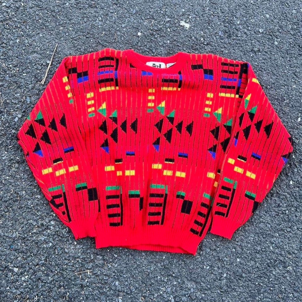 1980s Vintage Knit Men's Sweater size L